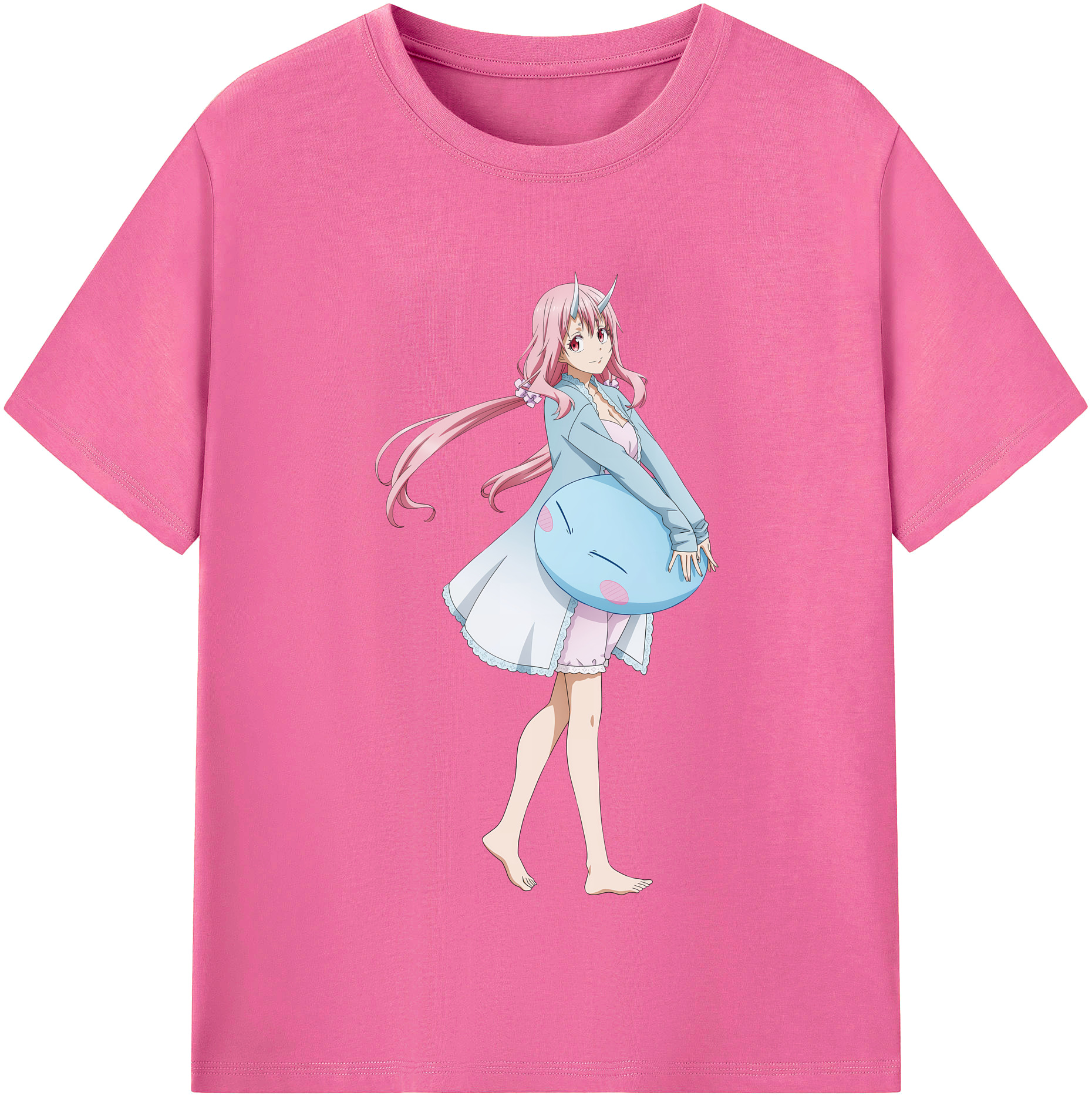 （画像用） 転スラ Regarding Reincarnated to Slime レディースカジュアルプリントTシャツ（綿100％）